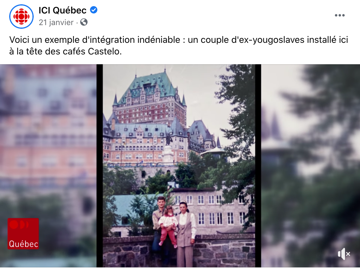 Radio - Canada; Video - Report on Café Castelo Inc.
