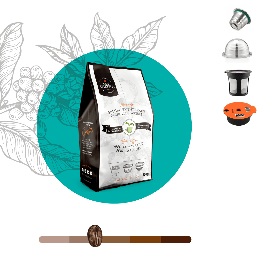 GUSTOSO - Café moulu et traité pour capsule réutilisable