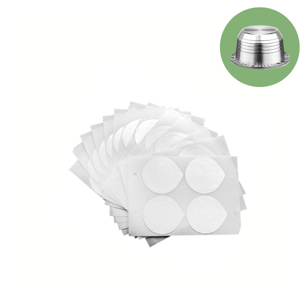 Couvercles autocollants -  Compatible avec GRANDE capsule réutilisable