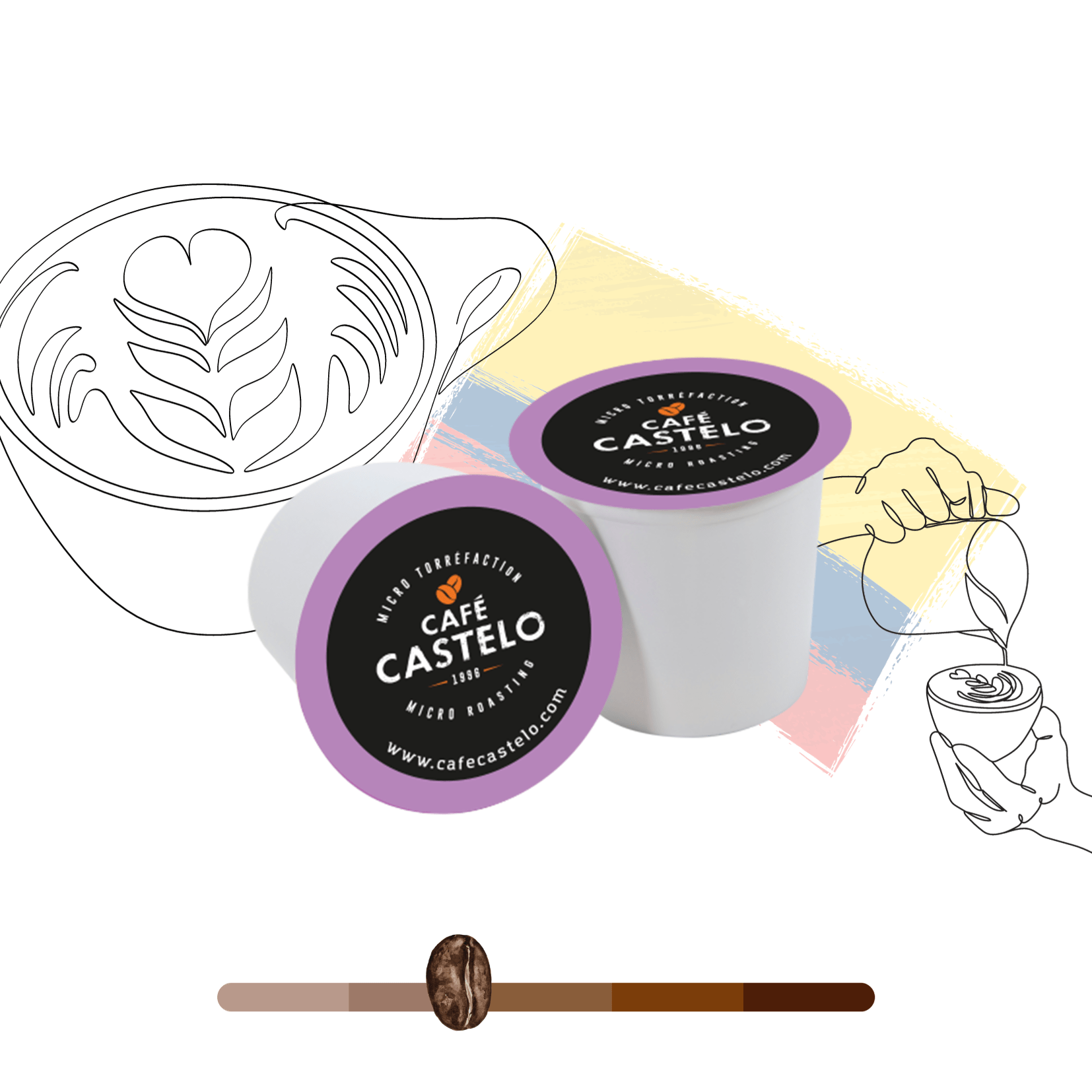 DÉCAFÉINÉ COLOMBIEN - Capsules compatibles avec Keurig®