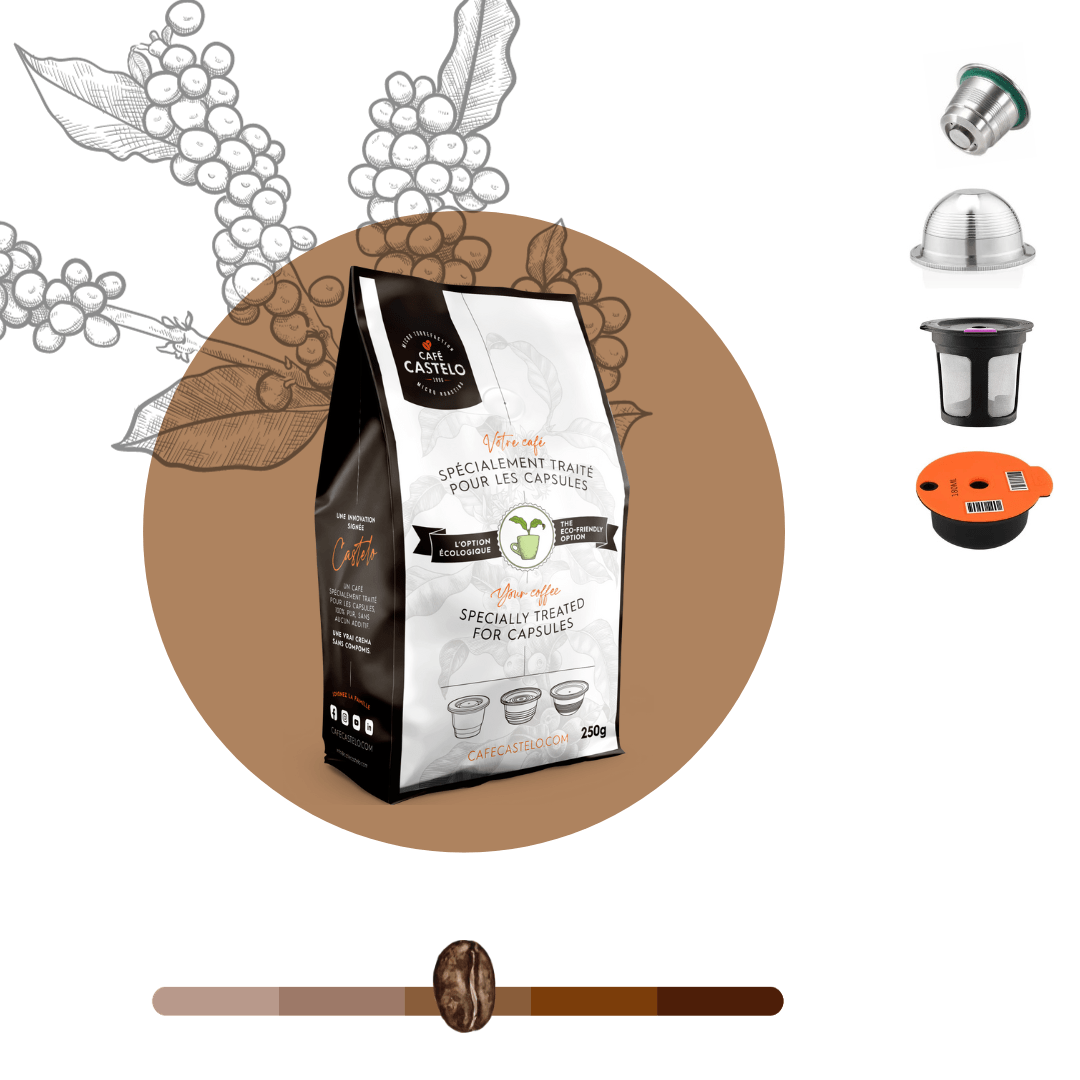 VOLUPTO - Café moulu et traité pour capsule réutilisable