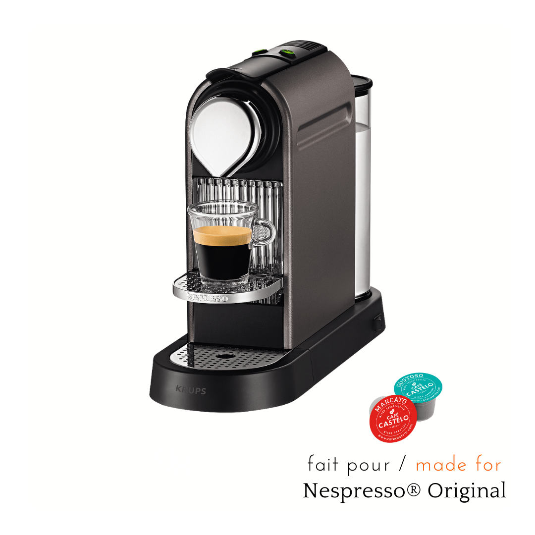 Caffesso Cápsulas de café expreso italiano tostado oscuro | Compatible con  máquina Nespresso Original Line (Intenso, 100 cápsulas)