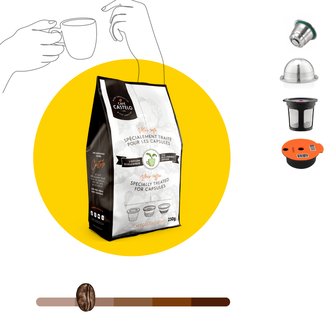 DECA DOLCE - Café moulu et traité pour capsule réutilisable