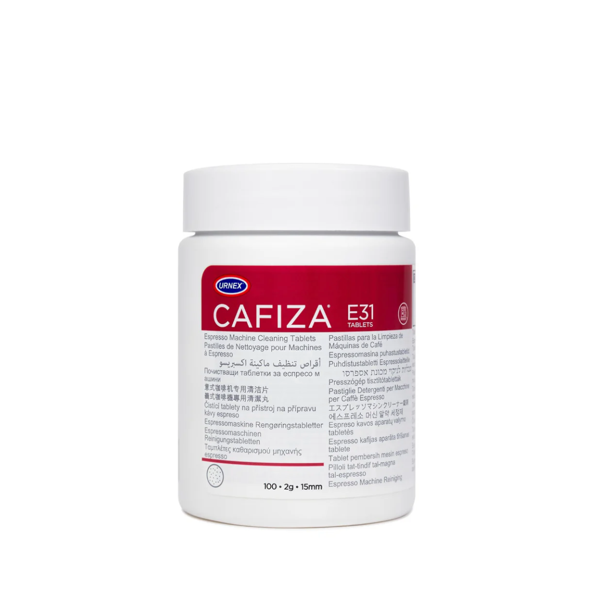 Urnex Cafiza E31 - Cleaning tablets for handles and filter port