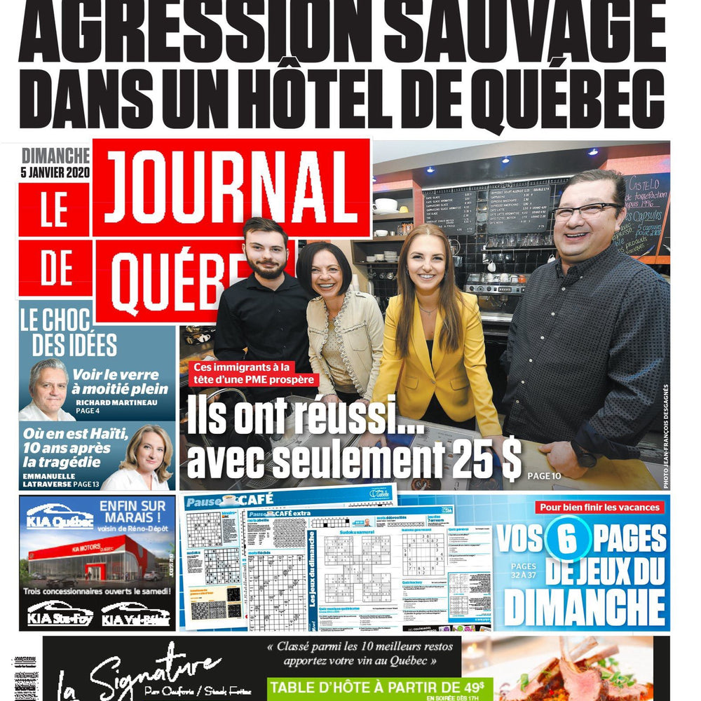 « Ils ont réussis avec seulement 25$ » Journal de Montréal et Journal de Québec