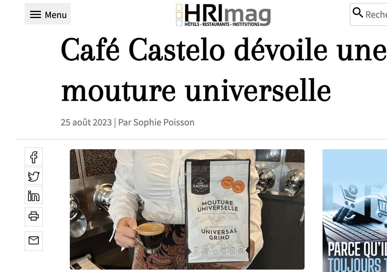 HRI Magazine - Café Castelo dévoile une mouture universelle
