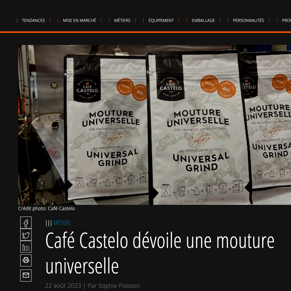 Détaillant alimentaire Magazine - Café Castelo dévoile une mouture universelle