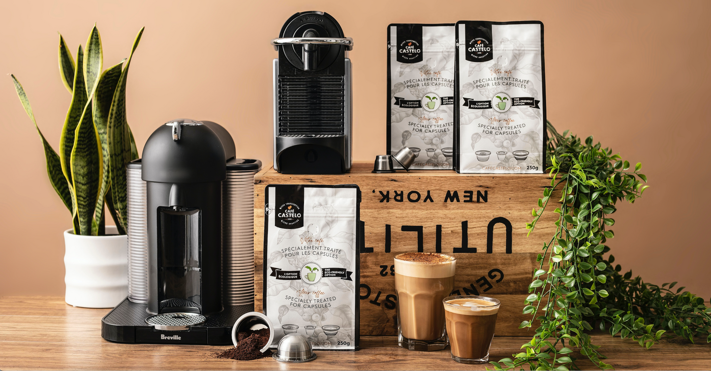 Un nouveau café pour les capsules réutilisables » – Café Castelo