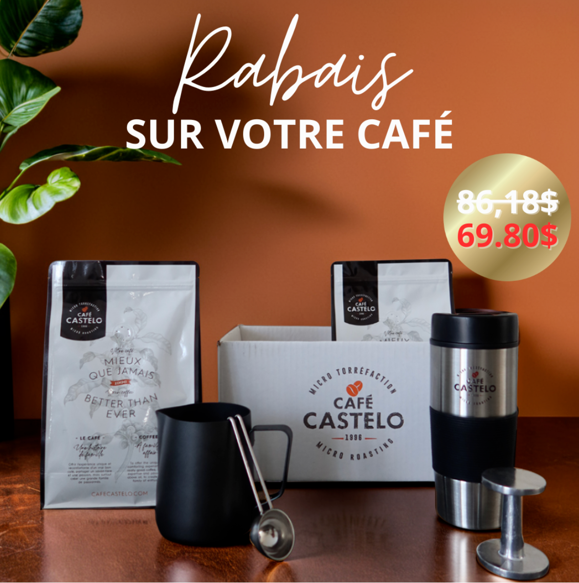 Boite vendredi fou - Café en vrac et accessoires ( Valeur de 86$)