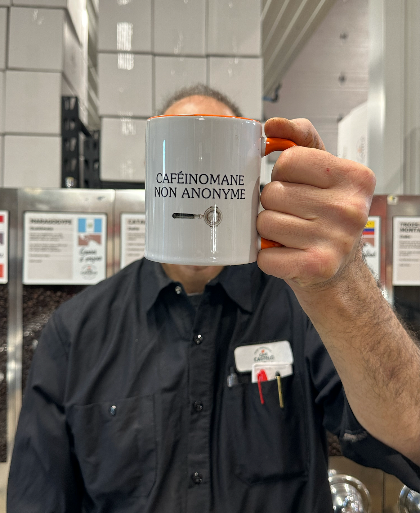 Tasse à café humoristique en céramique