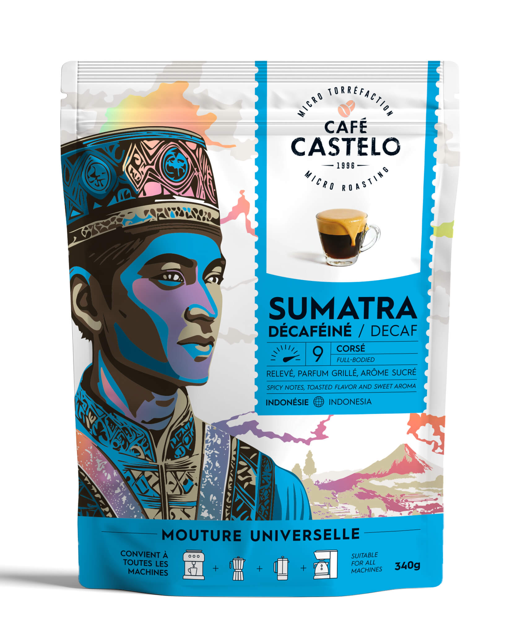 DÉCAFÉINÉ SUMATRA  - Mouture Universelle