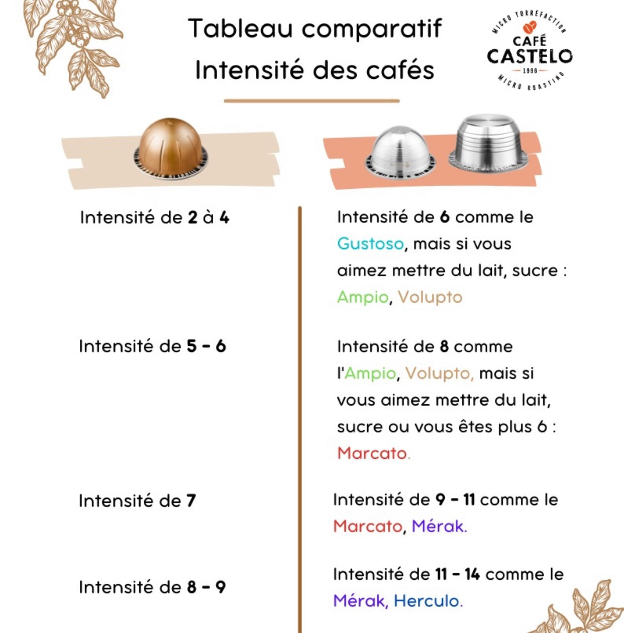 
                  
                    VOLUPTO - Café moulu et traité pour capsule réutilisable - Café Castelo
                  
                